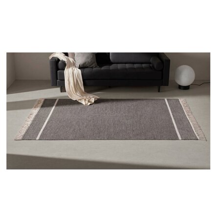 KUATRO Kilim Basic - Teppich - Grau
