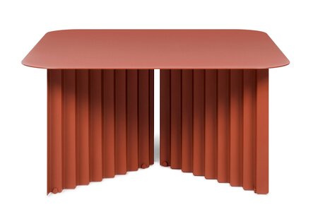 RS Barcelona Plec Rectangular Occasional Table Medium - Couchtisch 70x35,6x60 cm - Stahl - Terrakotta