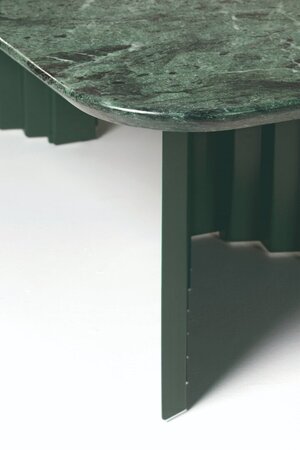 RS Barcelona Plec Rectangular Occasional Table Medium - Couchtisch 70x35,6x60 cm - Mamor - Grün Aver