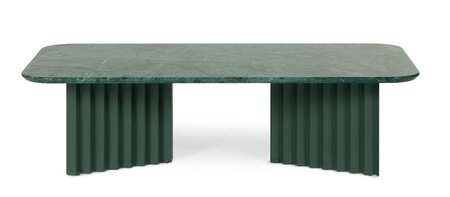 RS Barcelona Plec Rectangular Occasional Table Large - Couchtisch 115x30x60 cm - Mamor - Grün Aver