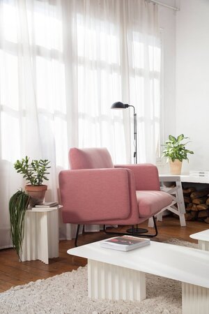 RS Barcelona Plec Rectangular Occasional Table Large - Couchtisch 115x30x60 cm - Stahl - Weiß