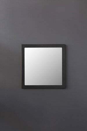 Zeus Little Frame Spiegel 90 x 90 cm - Schwarz phosphatiert