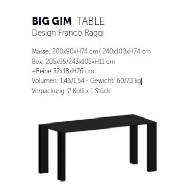 Zeus Big Gim Table