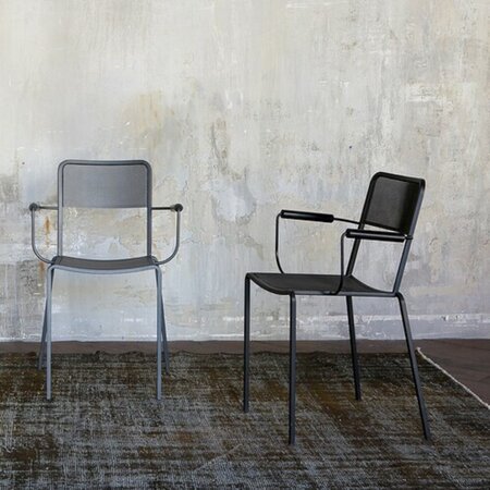 Zeus Ginger Armchair - Kupfer Schwarz & Glimmergrau