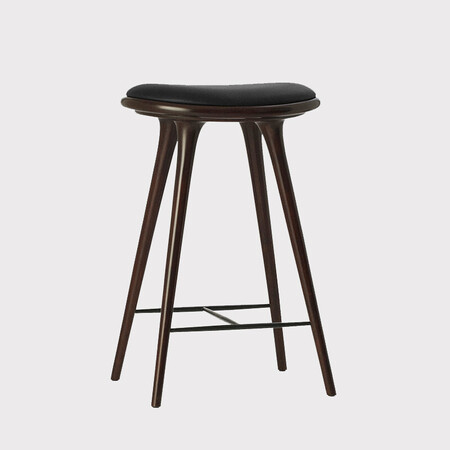 Mater High Stool 69 cm - Dark stained beechwood