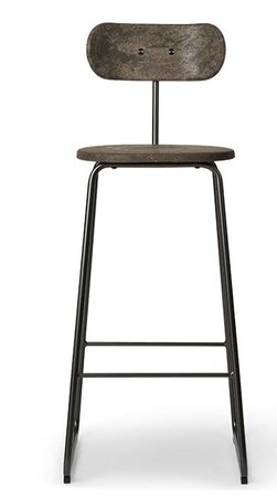 MATER EARTH STOOL BACKREST - COFFEE WASTE DARK