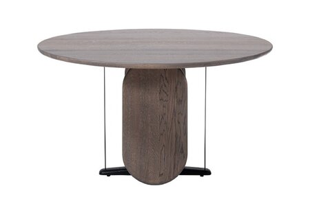 Woak Wherry round Dining Table-Runder Esstisch - Walnut