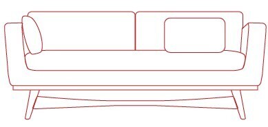 Red Edition Sofa 210