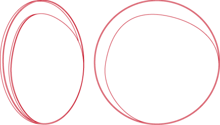 Red Edition Spiegel Ellipse Copper Pink Mirror Messing