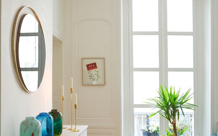 Red Edition Spiegel Ellipse Copper Pink Mirror Messing
