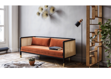 Red Edition Geflochtene Couch