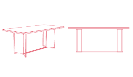 Red Edition Terrazzo Dining Table