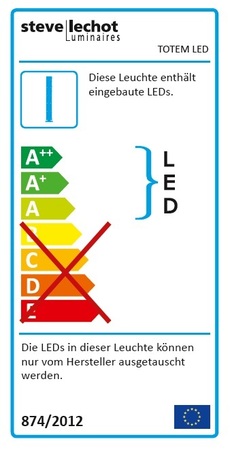 Steve Lechot TOTEM LED 1900 Stehlampe