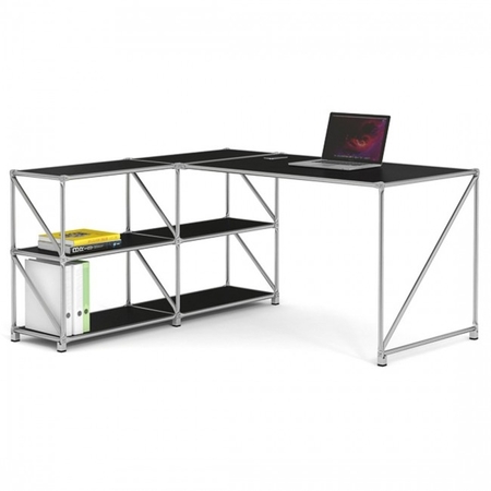 System 180 Pure Schreibtisch-schwarz