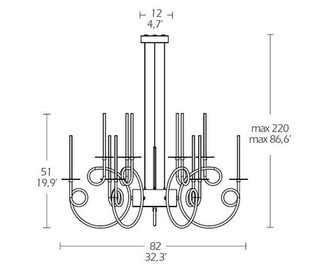 SP Light Calligrafico Nity 12C Led