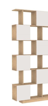 RADIS REGAL BOXY SMALL- Medium Oak, Türen Weiss Cpl