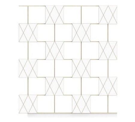 RADIS REGAL ROMB LARGE- Weiss Laminiertes Sperrholz