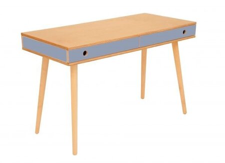 RADIS SCHREIBTISCH MAN- Light Oak, Schubladen Grau Cpl