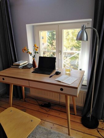 Eiche Furniert, Schubladen- Light Oak, Schubladen Weiß Cpl