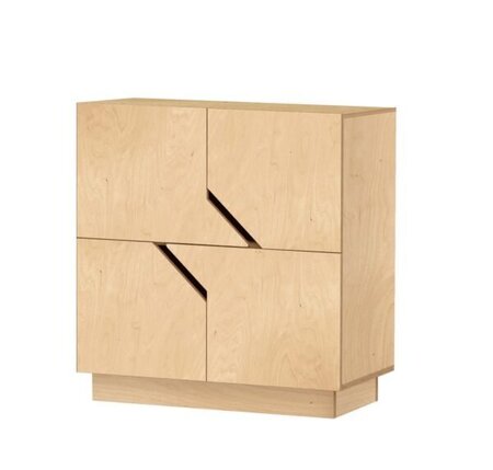 RADIS SIDEBOARD MAZE 2X2 4 TÜREN-   LIGHT OAK