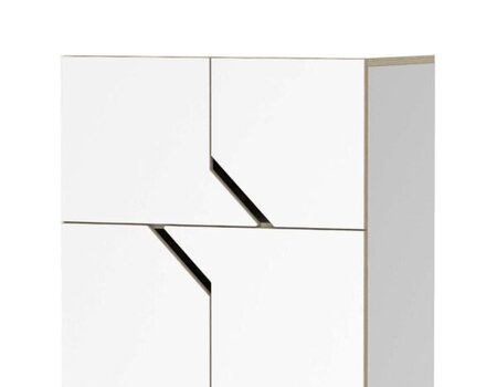 RADIS SIDEBOARD MAZE 2X2 4 TÜREN-  WEISS LAMINIERTES SPERRHOLZ