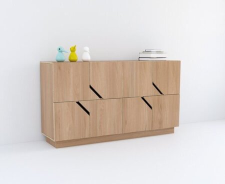 RADIS SIDEBOARD MAZE- 2X4-  EICHE FURNIERT