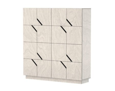 SIDEBOARD MAZE 4X4 16 TÜREN- PEBBLE GREY