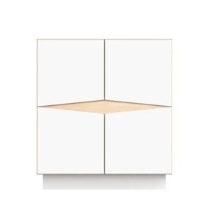 RADIS SIDEBOARD LOXI 2X2, 4 TÜREN-  WEISS LAMINIERTES SPERRHOLZ Auswahl zurücksetzen