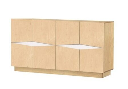 RADIS SIDEBOARD LOXI-2X4-  LIGHT OAK, WEISSER OSMO