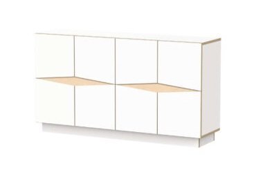 RADIS SIDEBOARD LOXI-2X4-  WEISS LAMINIERTES SPERRHOLZ
