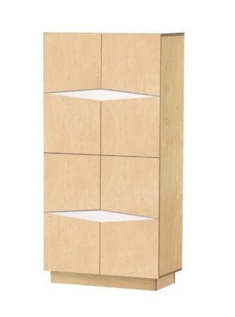  RADIS SIDEBOARD LOXI-4x2-  LIGHT OAK, WEISSER OSMO