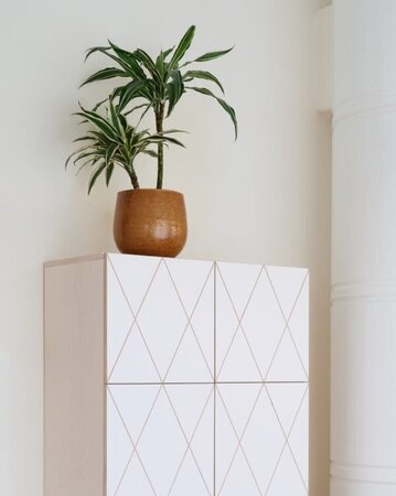 SIDEBOARD ROMB 2X2- 4 TÜREN- WEISS OSMO, Türen WEISS CPL