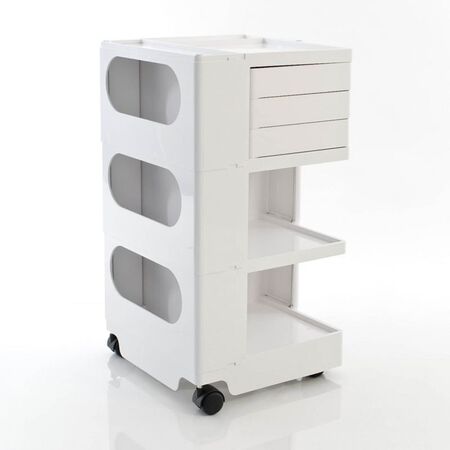 B Line Boby Rollcontainer  - weiß/3 Schubkästen