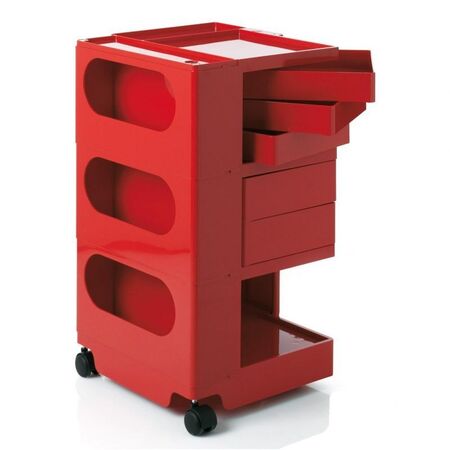 B Line Boby Rollcontainer - rot/5 Schubkästen