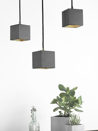 GantLights B6 Dark Hängelampe Quadratisch Klein