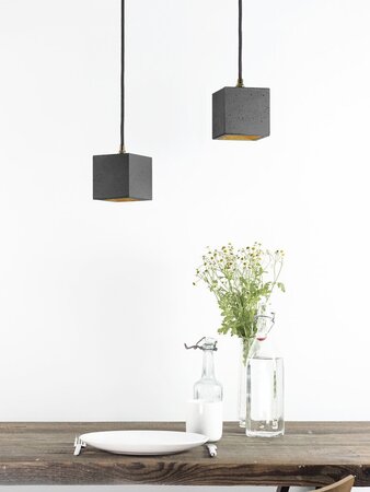 GantLights B6 Dark Hängelampe Quadratisch Klein