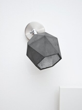 GantLights T2 Spot Wandlampe Trianguliert-dunkelgrau-silber