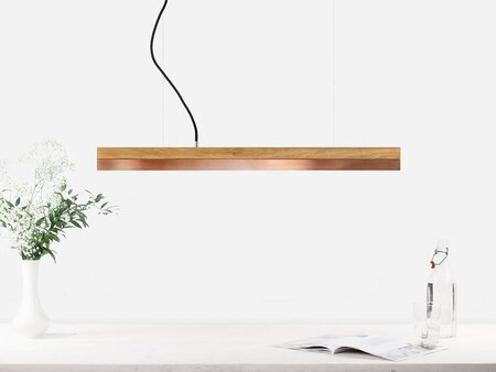 Gantlights C2O Copper Pendelleuchte Eichenholz Und Kupfer Klein