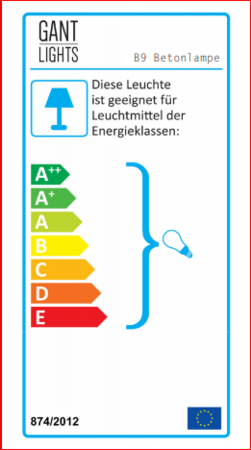 Gantlights Dark Wandlampe Quadratisch Klein