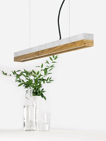 Carrara Marmorc Eichenholz