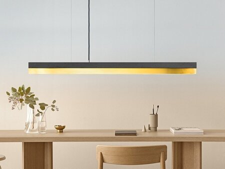 GantLights C-1 brass Pendelleuchte Messing- Beton dunkel