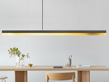 GantLights C3 brass Pendelleuchte Messing- Beton dunkel