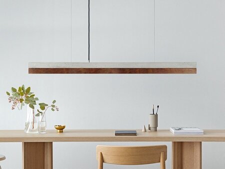 GantLights C-1 corten Pendelleucht Cortenstahl- Beton Hell