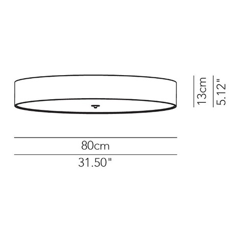 Modoluce Discovolante E27 D80 Metallic PVC Decken- / Wandleuchte