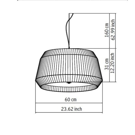 Modoluce Loto T5 D60 Pendelleuchte