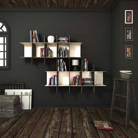 Meme Design INNESTO (Supporting Base) for The Metal Bookcase