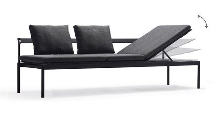 Extremis Sol+Luna Australis Outdoor Lounge Bed With Backrest