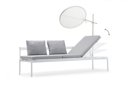 Extremis Sol+Luna Australis Outdoor Lounge Bed With Backrest