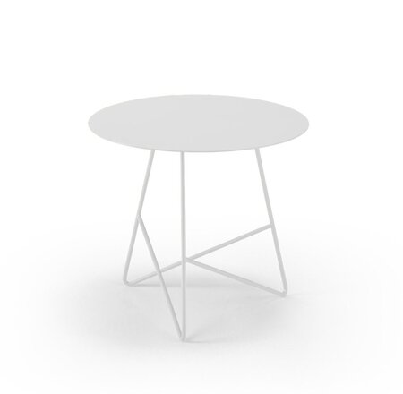 MemeDesign Ermione Metall - Couchtisch - Ø 50 x H 44 cm - Bianco