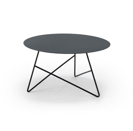 MemeDesign Ermione Metall - Couchtisch - Ø 65 x H 35 cm - Grafite